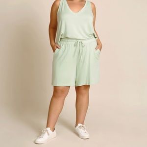 11 Honore Remi Light Green Cool Mint Soft Shorts 3XL